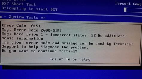 hard drive test error code 7|status code for failed read test element.